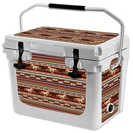MightySkins (Cooler Not Included) Skin Compatible with RTIC 20 Cooler (2017 Model) - Western Horses | Protective, Durable, and Unique Vinyl Decal wrap Cover | Easy to Apply | Made in The USA