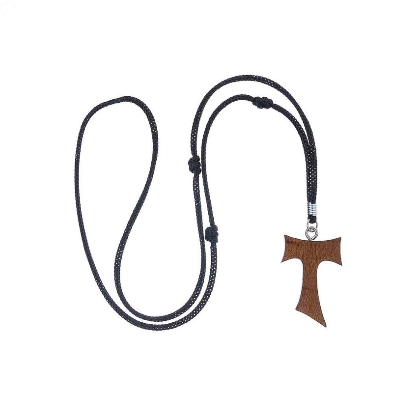 Intercession Wooden TAU Cross (Walnut)