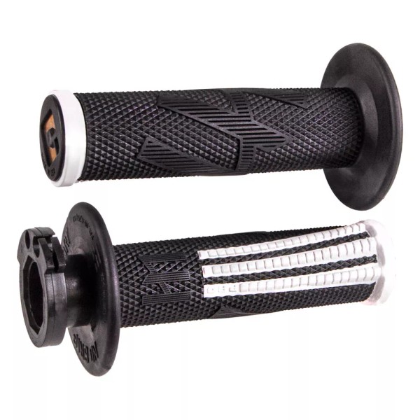 Odi V2 Emig Pro MX Lock-On Grips Black/White For Sherco