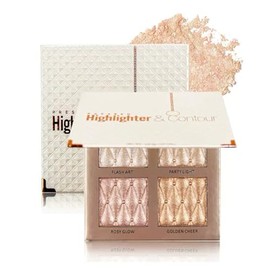 4 colores resaltador paleta de maquillaje brillo bronce contorno sombra iluminación resaltar paleta de sombra de ojos sombra de ojos conjunto cosmétic