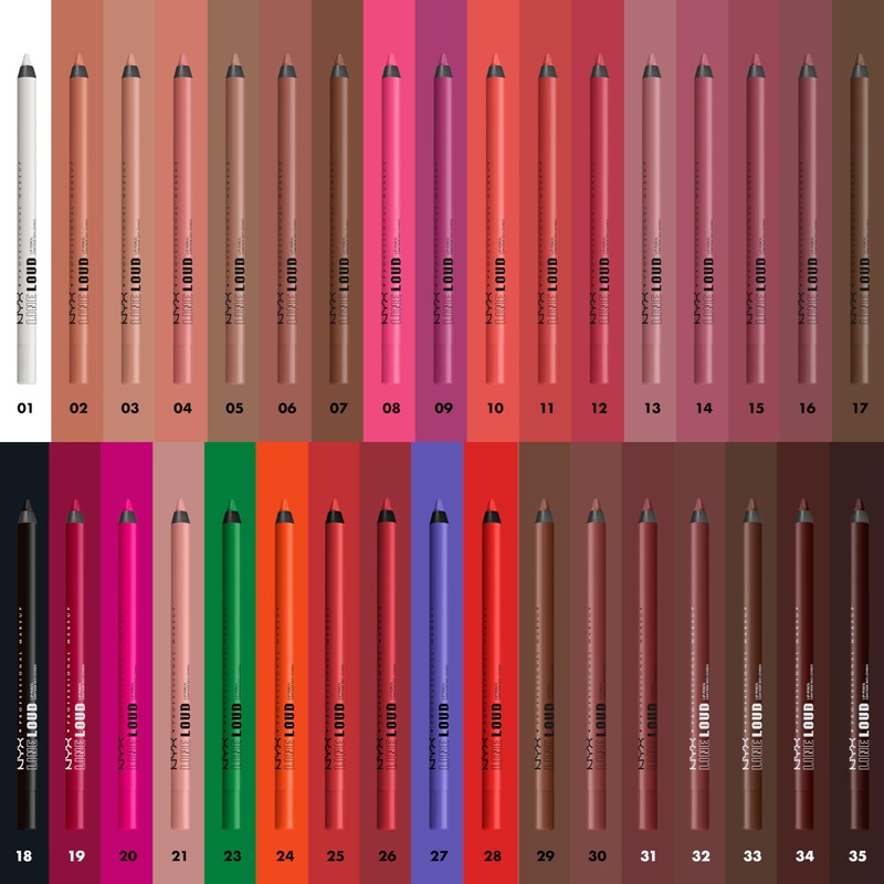 NYX PROFESSIONAL MAKEUP, Line Loud, Waterproof Lip Pencil, Infused with