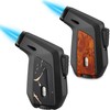 2 Pack Torch Lighter, Zoocura Single Jet Flame Butane Lighters