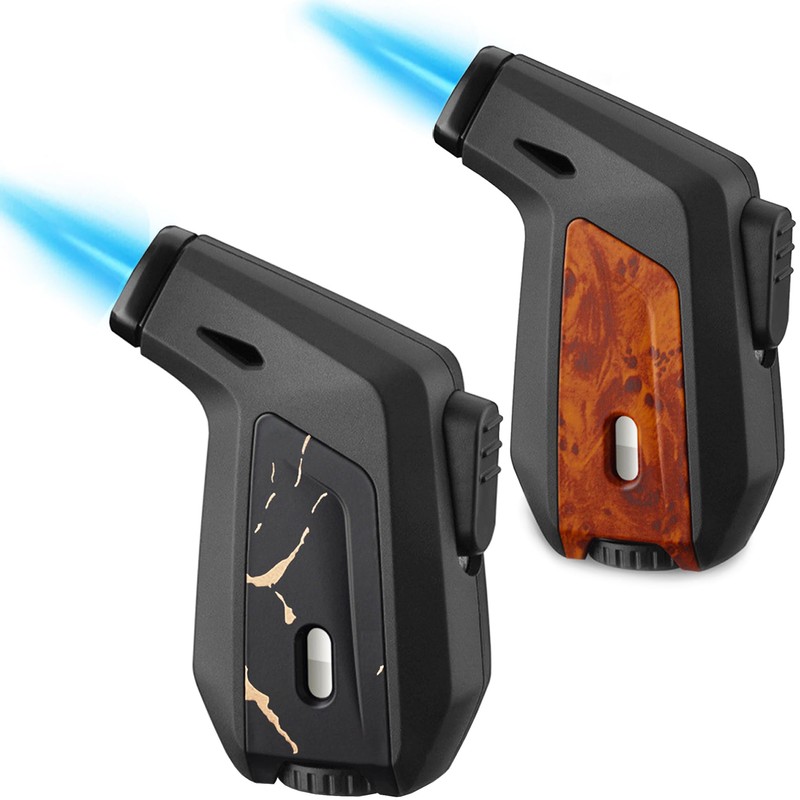 2 Pack Torch Lighter, Zoocura Single Jet Flame Butane Lighters