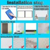 XIHACTY 64 Pcs Peel and Stick Beveled Mirror Glass Tile.2.5x1