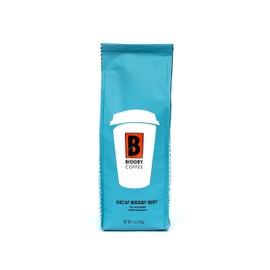 Decaf Coffee by BIGGBY COFFEE | BIGGBY BEST Flavor 12 oz Bag | Medium Roast Columbian Coffee Grounds Bagged in USA | Flavored Coffee Perfect for: Coffee Maker, Pour Over, & French Press