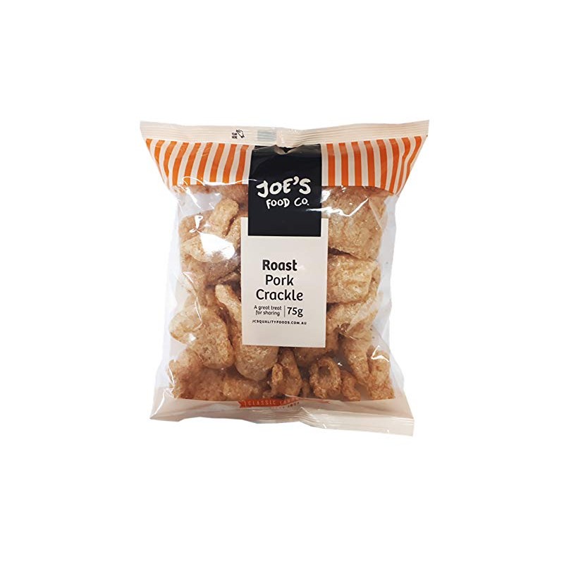 J.C.'S QUALITY FOODS Roast Pork Crackle, 75 Grams