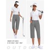 MoFiz Women's Capri Pants with Pockets Lightweight Hiking Golf Capris