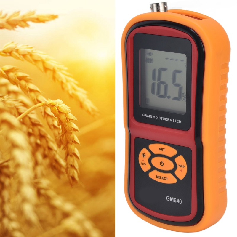 Digital Moisture Detector Portable Grain Moisture Meter LCD Hygrometer Humidity