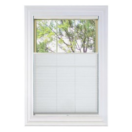 BlindsAvenue Cordless Top Down Bottom Up Cellular Honeycomb Shade, 9/16" Single Cell, Light Filtering, Cotton White, Size: 33.5" W x 48" H