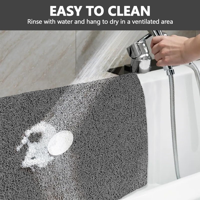 Square Shower Mat Non Slip: 36 x 36 Inch Extra