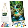 JOOZ Paint by Numbers Kit for Adults with Frame Waterfall