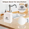 Perfnique Kitchen Compost Bin, 1.7 Gallon Countertop Compost Bin with