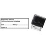 Handy Stamps Service Record Rubber Stamp, Approved Service to Manufactures