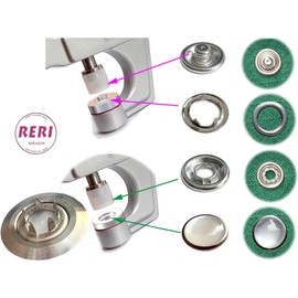 Pearl Snaps with Fastener Pliers Press Tool Kit 40 Set Snap Fasteners Kit Snap Buttons for DIY, Sewing and Crafting