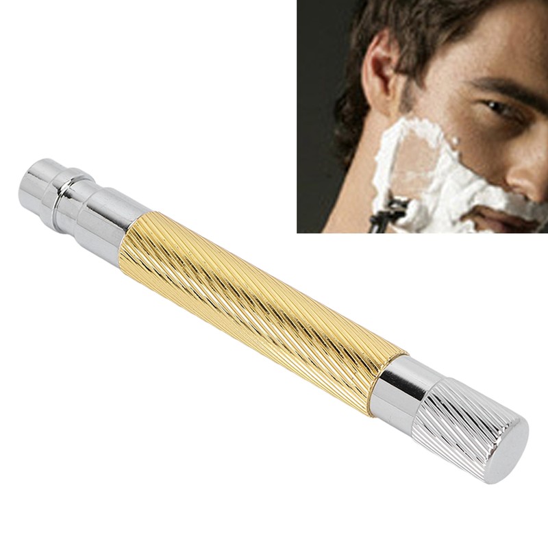 Safety Razor Handle Anti Slip Washable Reusable Metal Hand Shaver