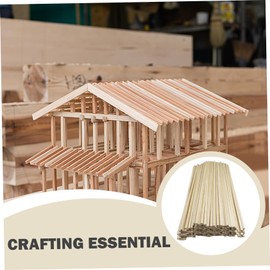 50 Piezas de Clavijas de Madera de 12 Pulgadas, Lijadas Suavemente para Manualidades de Bricolaje, Construcción de Modelos, Decoración del Hogar y Proyectos Creativos