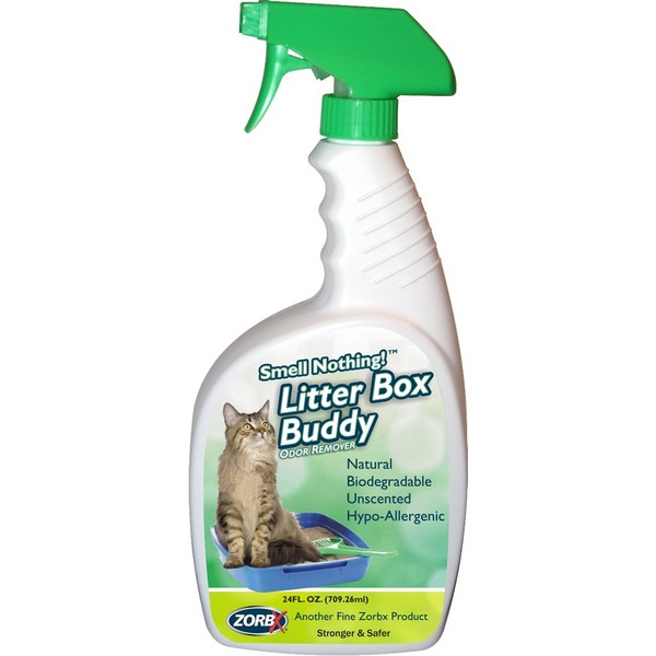 ZORBX Unscented Cat Litter Deodorizer – Fast-Acting & Effective Cat Litter Box Deodorizer for Strong Urine Odor | Advanced and Stronger Odor Eliminator and Neutralizer (24 FL Oz)