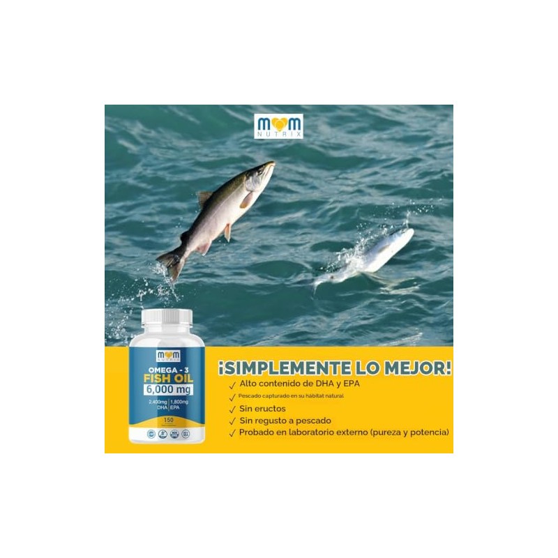 Mom Nutrix Aceite de Pescado Omega 3 con M?ximo Epa