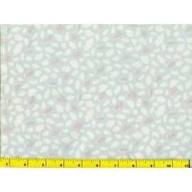 Anthology Small White Clouds on Light Blue Quilting Fabric by Yard  #762b