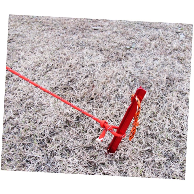 WOONEKY 10pcs Tent Pegs Aluminum V-Shape Stakes Snow Tent Stakes