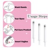10 PCS Disposable Pessary Applicators Comfortable Lube Applicator Portable Lube