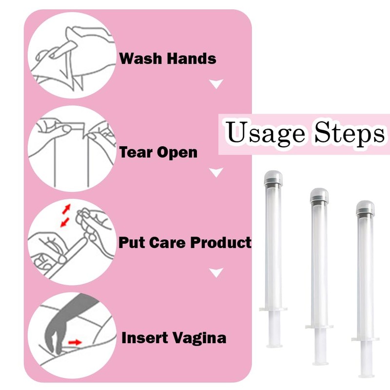 10 PCS Disposable Pessary Applicators Comfortable Lube Applicator Portable Lube
