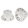 Musiclily Pro Metric Coarse 18-Spline Top Hat Bell Knobs Tone