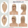 S-noilite Hair Toppers for Women Real Human Hair Topper with