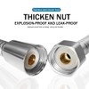 1-Meter Hi Flow Anti-Kink Protection Double Lock Flexible Stainless Steel