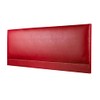 CROWNBEDSUK ROMA FAUX LEATHER HEADBOARD 2ft6,3ft,4ft,4ft6,5ft,6ft (2FT6 SMALL SINGLE, Red)