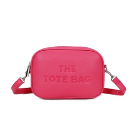 LeahWard Women's Camouflage Crossbody Bag, Multiple Zipper Compartment Bags (Fuchsia Tote)