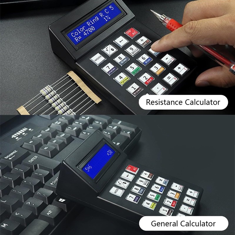 EIELE Electronic Calculator Soldering Practice Kit Resistance Calculator Multifunction Black