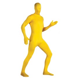 Aniler Men's and Women's Spandex Full Body Zentai Costume Bodysuit (Small, Yellow)