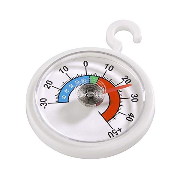 Xavax 1-Piece Refrigerator/Freezer Round Thermometer - White,15.6 x 9.2 x