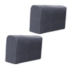 GRIRIW 2pcs Removable Washable Sofa Armrest Covers Couch Arm Protectors