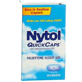 Nytol QuickCaps Night Time Sleeping Aid, 16 Caps (Pack of 4)