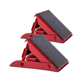 Set of 2 Mini Folding Wheel Chocks 1000 kg Red