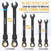 GRENPRO 23PC Flex Head Ratcheting Wrench Set SAE & Metric