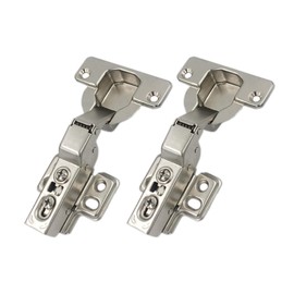 LOOTICH 95 Degree Centre Stop 40 mm Hydraulic Hinge with Damping Thick Door Hinge Heavy Duty Hinges for Heavy Thick Door Kitchen Cabinet Wardrobe Cabinet Door Furniture Pack of 2