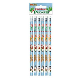 24 x Christmas Pencils with eraser tips