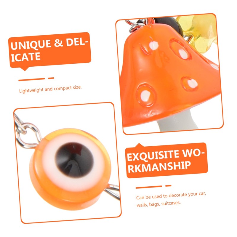 STOBOK Mushroom Decor Evil Eye Pendant Turkish Evil Eye Decoration