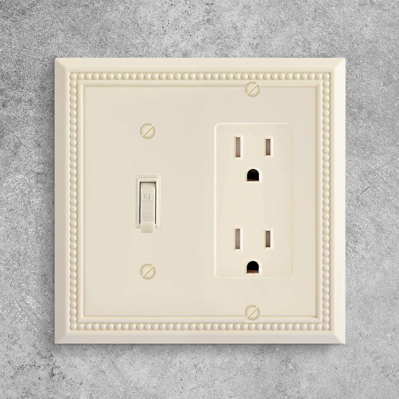 Henne Bery Sunken Pearls Heavy Duty Decorative Wall Plate Switch