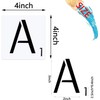 26pcs Scrabble Letters Stencil, Reusable Scrabble Letters for Wall Decor,