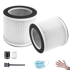 GL-2109 H13 True HEPA Replacement Filter Compatible with RIGOGLIOSO GL-2109 GL2109, SimPure P03, Snorda KJ45G-P03 Air Purifiers, 3-Stage Filtration with Activated Carbon, 2-Pack