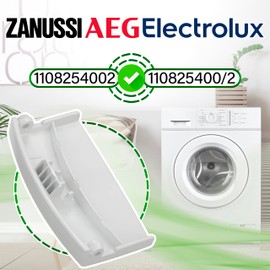 ONIX TECH Washing Machine Handle White 100 x 63 x 27 mm with Original Code 1108254002 110825400/2 for Electrolux for AEG Zanussi