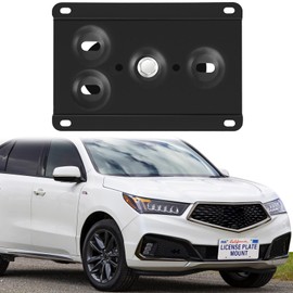 Steel Front License Plate Mount – No-Drill License Plate Bracket with Anti-Theft Screws Compatible with All New Acura Integra (DE),Install in Seconds