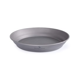 Boundless Voyage Ultralight Titanium Dish with Carry Bag Outdoor Camping Bowl Pan Plate Tableware Cookware Ti15166B (S - Plate)