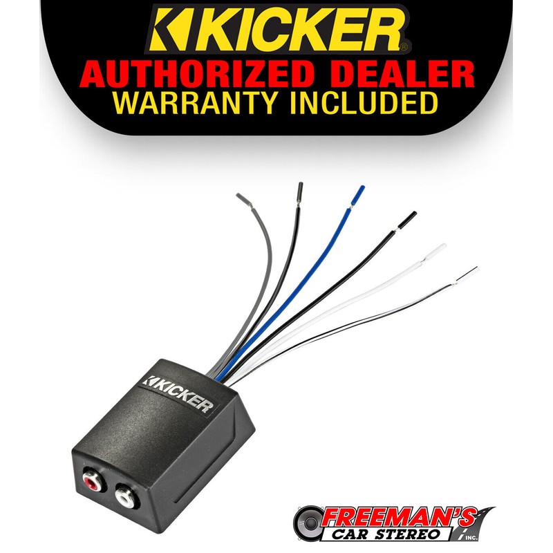KICKER KICKER 46KISLOC2 Speaker Wire-to-RCA Line-Out Converter w/ LOC+12v