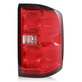 CROSSDESIGN Rear Tail Lights Compatible with Chevy Silverado 1500 2014-2018/Fit Chevy Silverado 1500 LD 2019/Fit Chevy Silverado 2500 HD 3500 HD 2015-2019 Red Lens Right Passenger Side