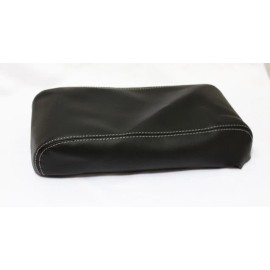 Kar Designers Gray Stitch Center Console Lid Armrest Cover Real Leather For 08-10 Dodge Magnum